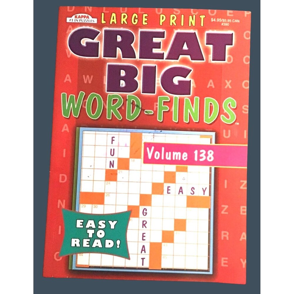 GREAT BIG WORD-FINDS PAPERBACK BOOK -82 PAGES